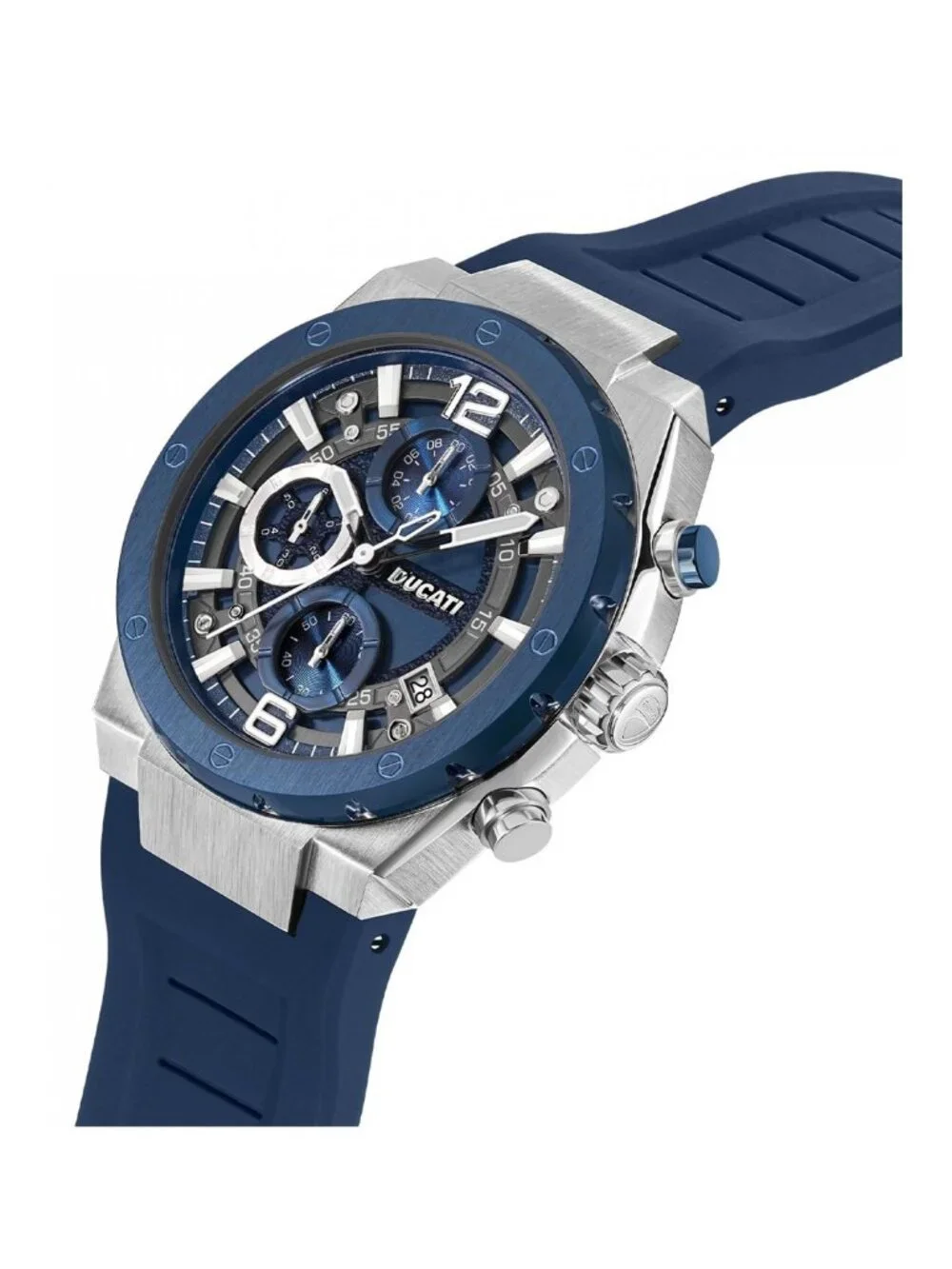 NWT Ducati Chronograph Quartz Blue Dial Men's Watch